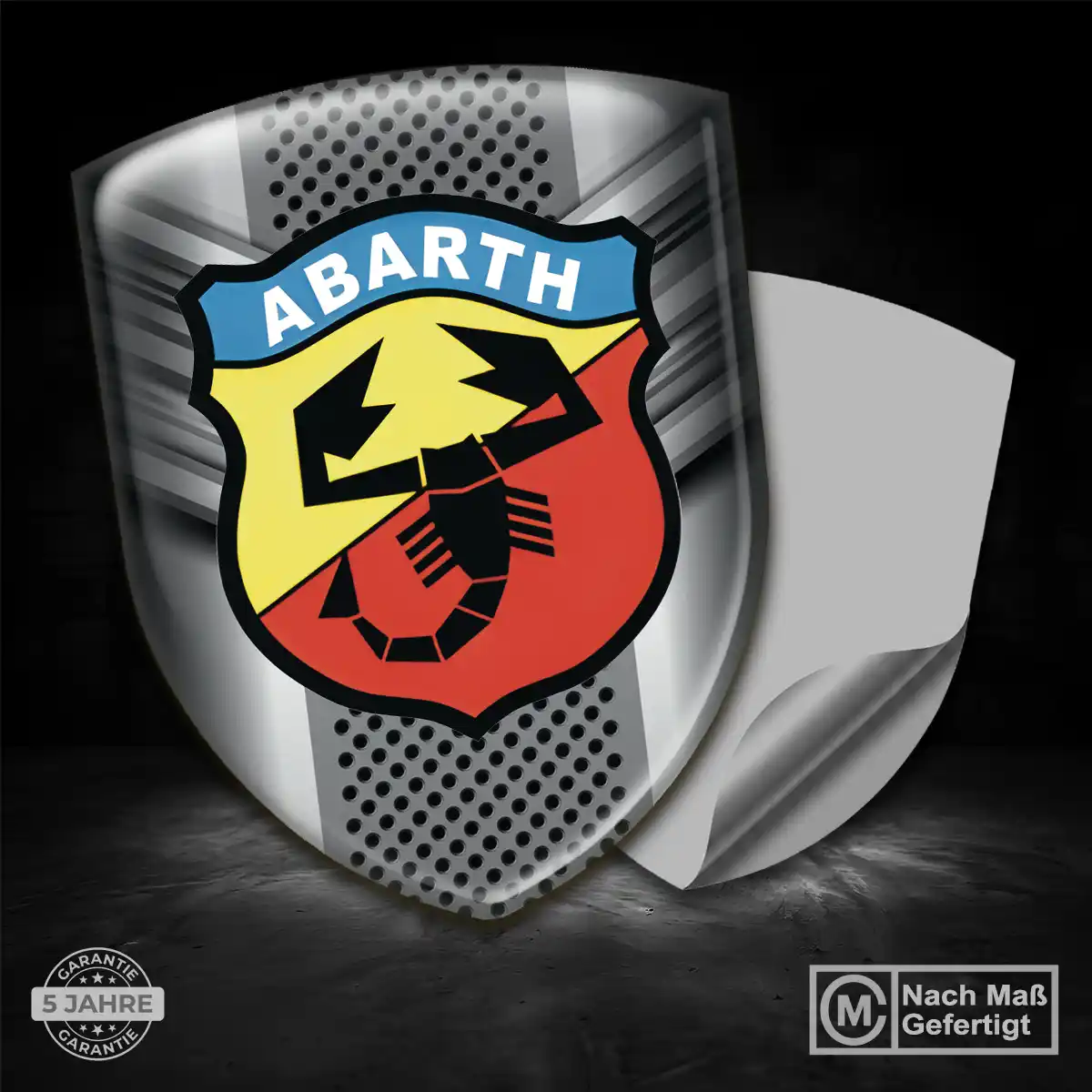 Abarth Wappen Emblem Aufkleber Edles Design