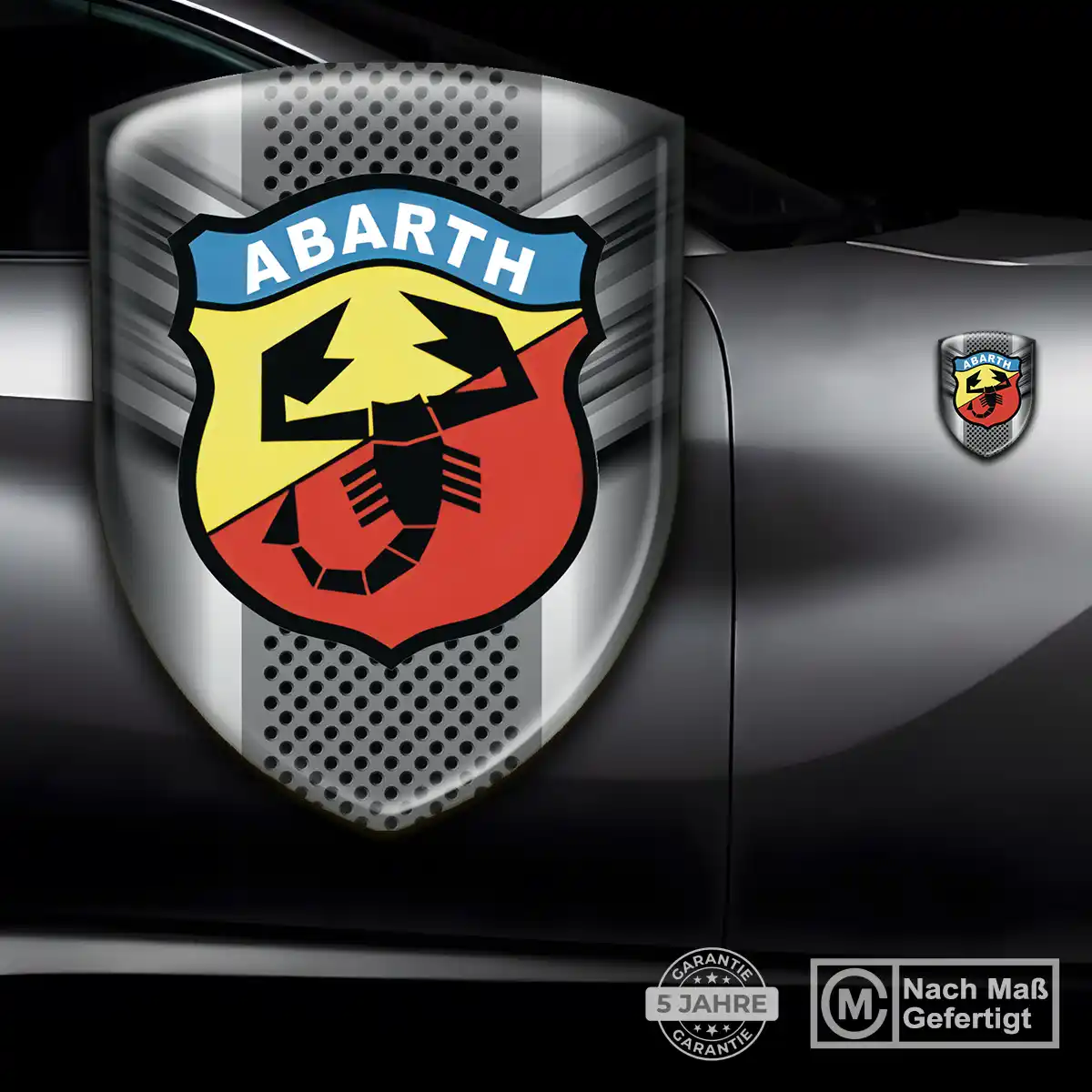 Abarth Wappen Emblem Aufkleber Edles Design
