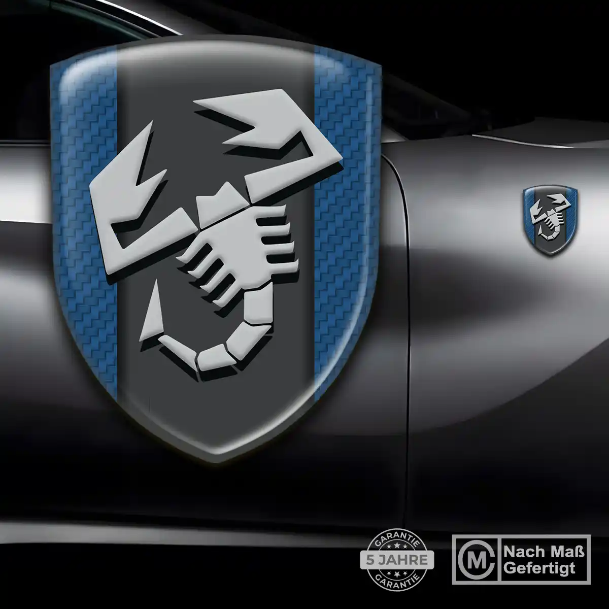 Abarth Wappen Emblem Aufkleber Erstklassige Qualität