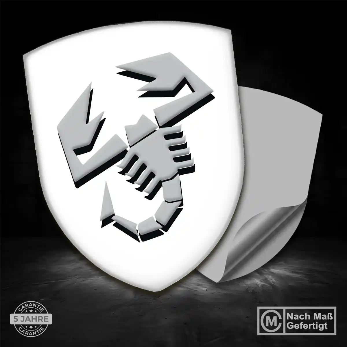 Abarth Wappen Emblem Aufkleber Höchste Qualität