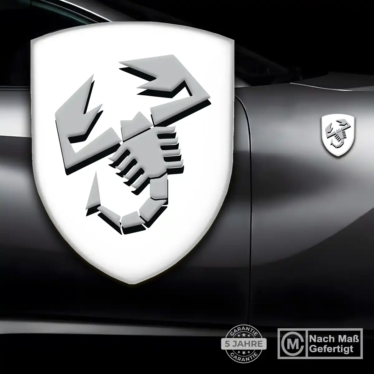 Abarth Wappen Emblem Aufkleber Höchste Qualität