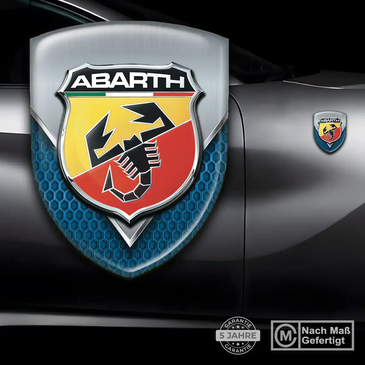 Abarth Wappen Emblem Aufkleber Hohe Qualität