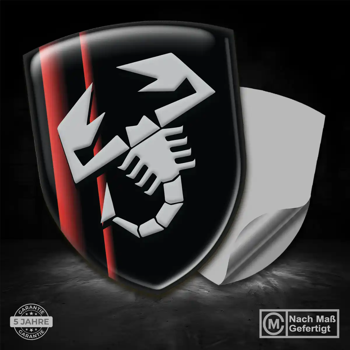 Abarth Wappen Emblem Aufkleber Limitierte Auflage