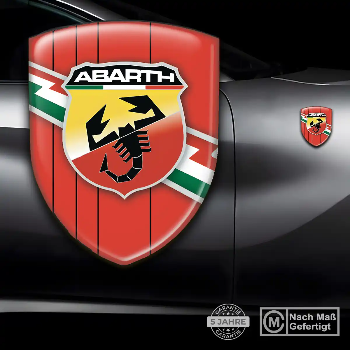 Abarth Wappen Emblem Aufkleber Premiumqualität