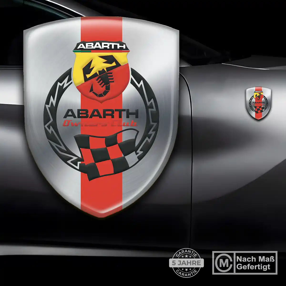 Abarth Wappen Emblem Aufkleber Spitzenqualität