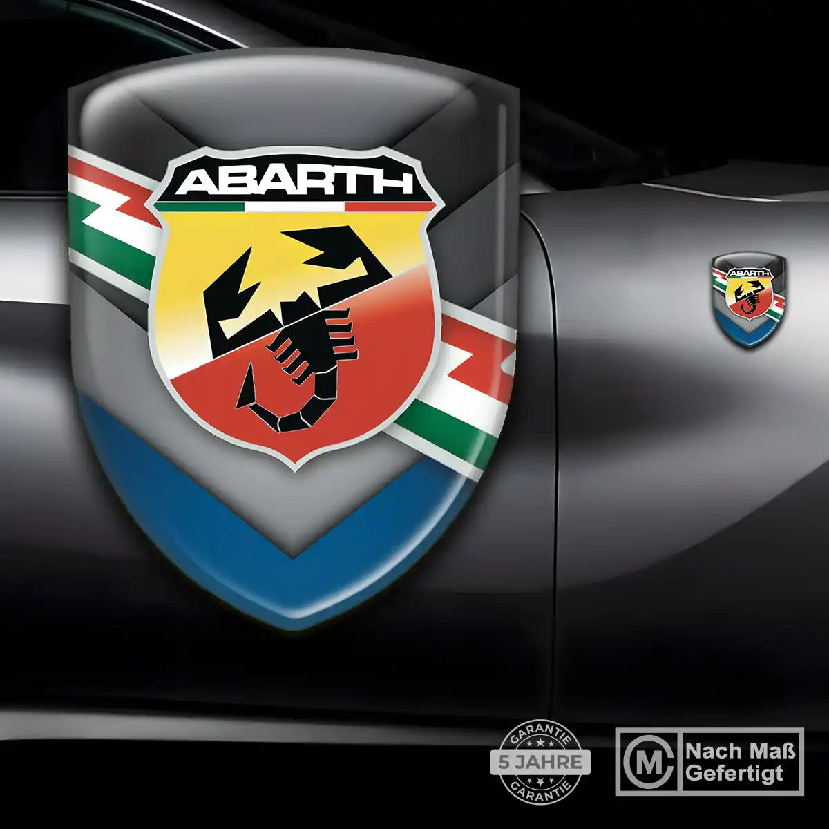 Abarth Wappen Emblem Aufkleber Stilvolles Design
