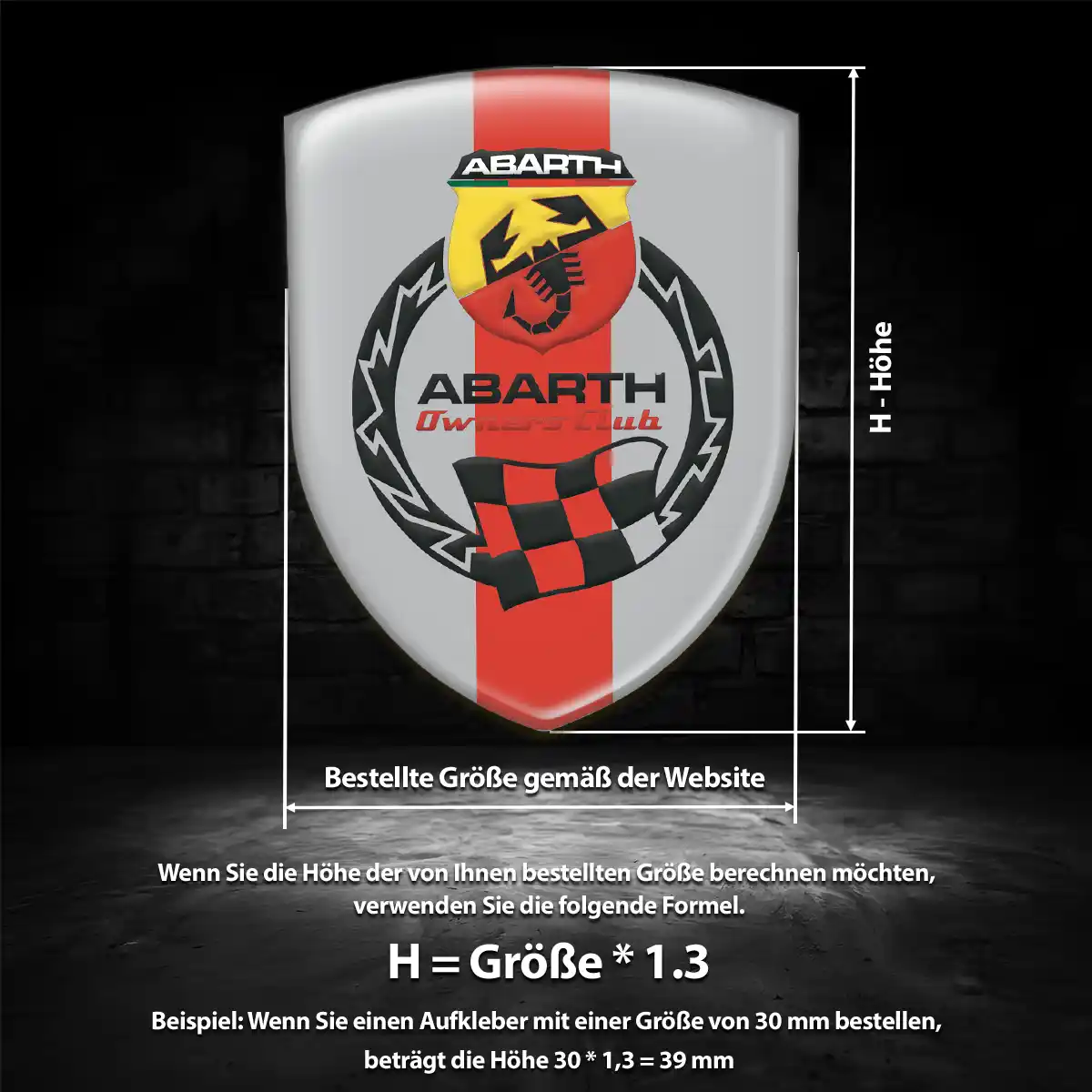 Abarth Wappen Emblem Auto Anspruchsvolles Design