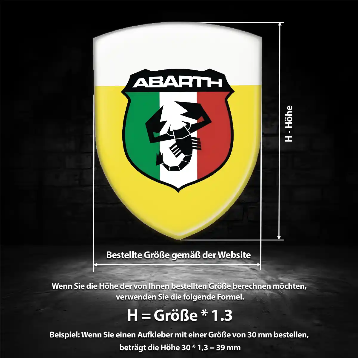 Abarth Wappen Emblem Auto Edles Design