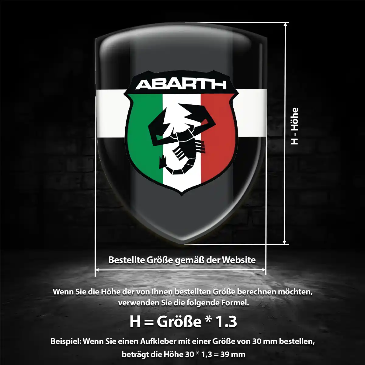Abarth Wappen Emblem Auto Elegantes Design