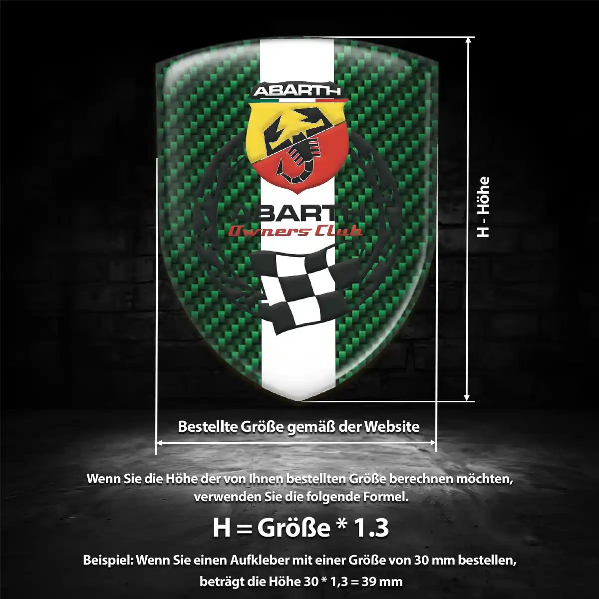 Abarth Wappen Emblem Auto Exterieurdesign