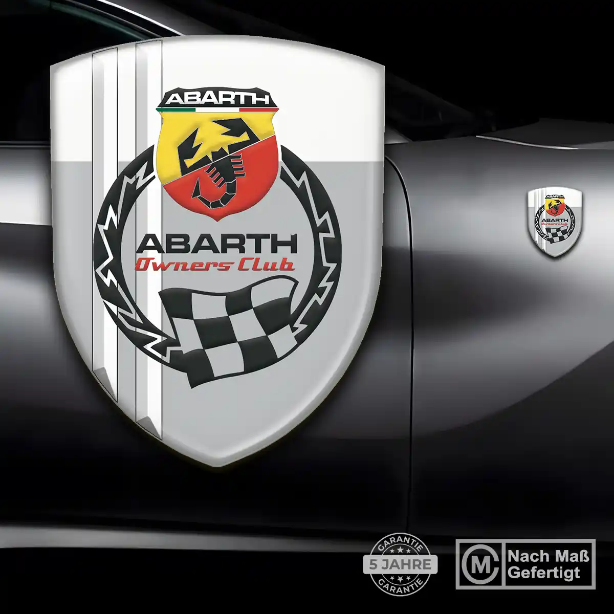 Abarth Wappen Emblem Auto Interieurdesign