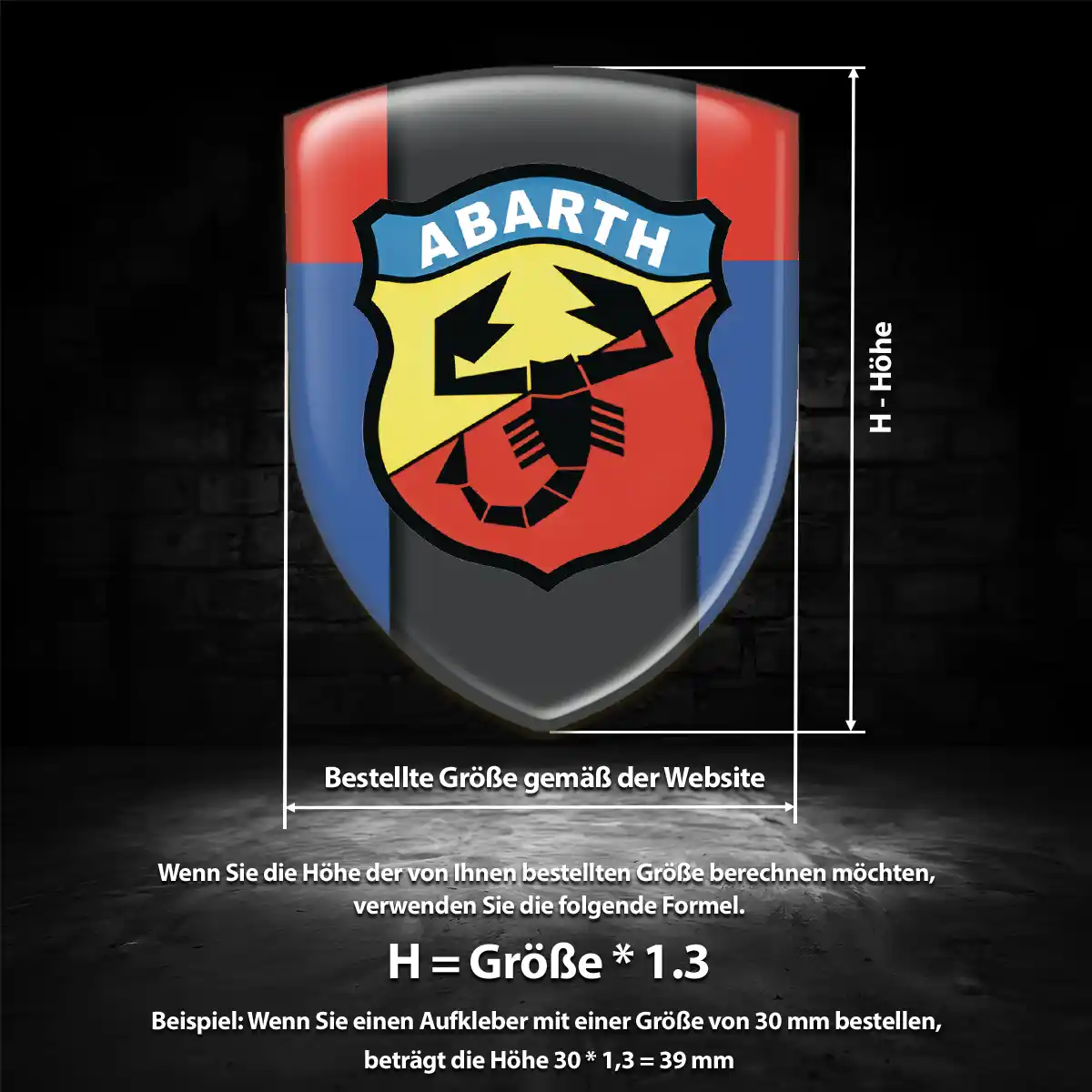 Abarth Wappen Emblem Auto Markenedition