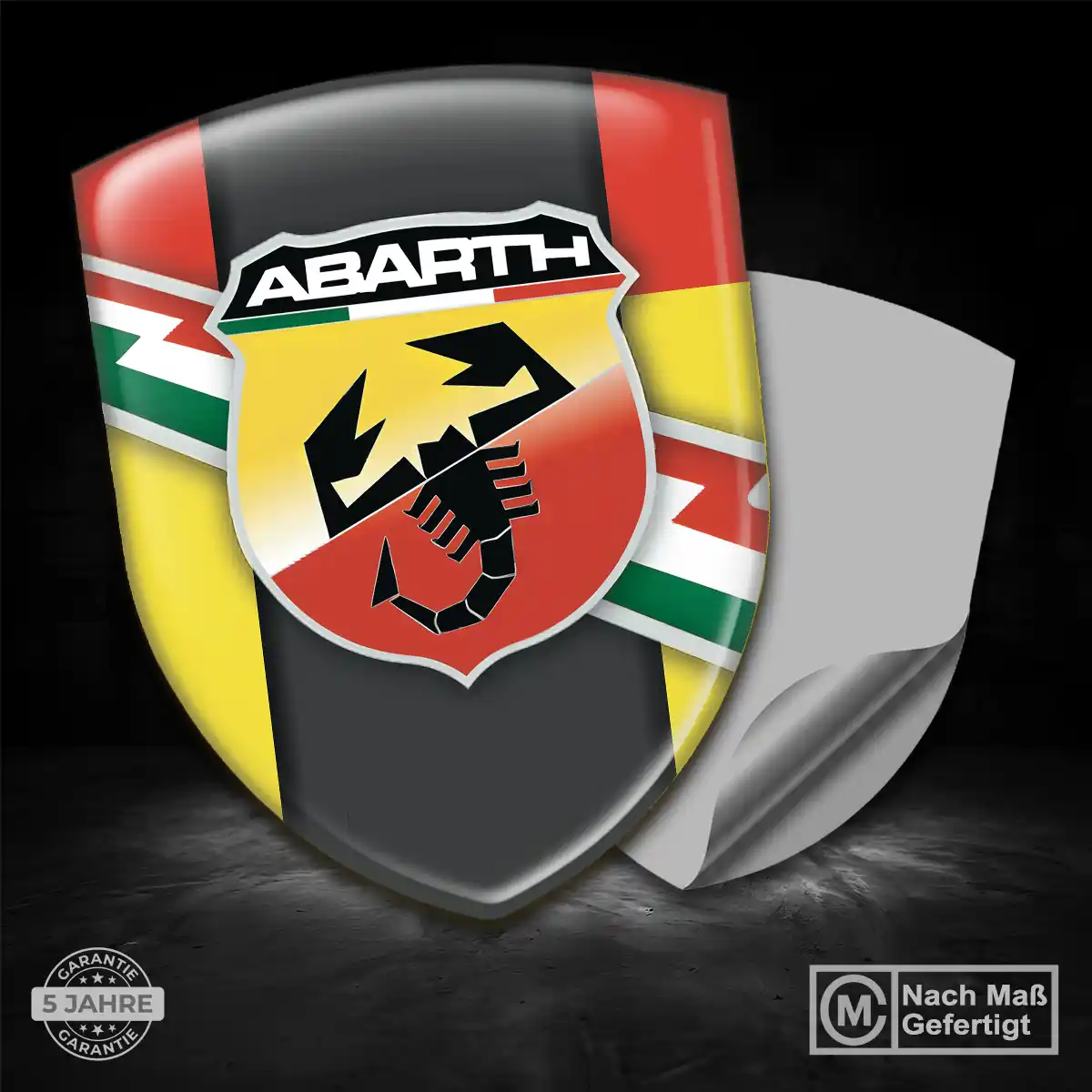 Abarth Wappen Emblem Hochwertiges Harz