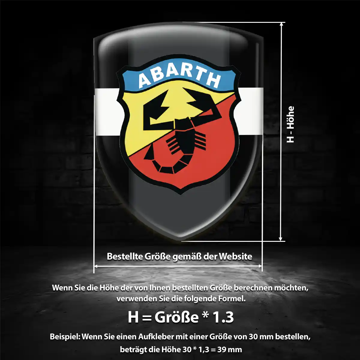 Abarth Wappen Emblem Limitierte Auflage
