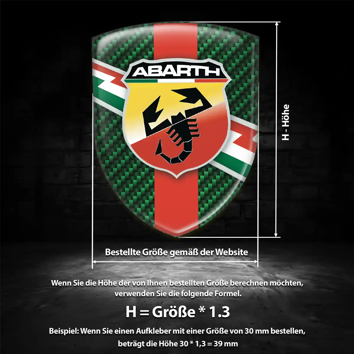 Abarth Wappen Emblem Luxus-Edition