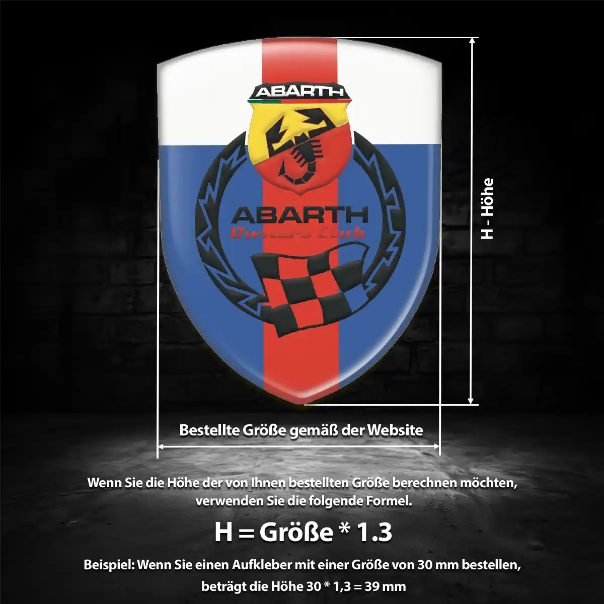 Abarth Wappen Emblem Modernes Design