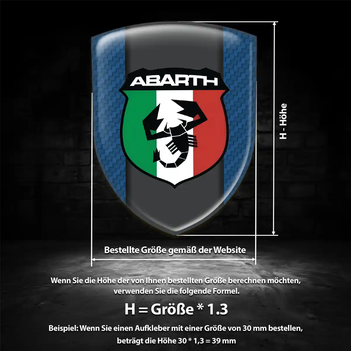 Abarth Wappen Emblem Premium-Edition