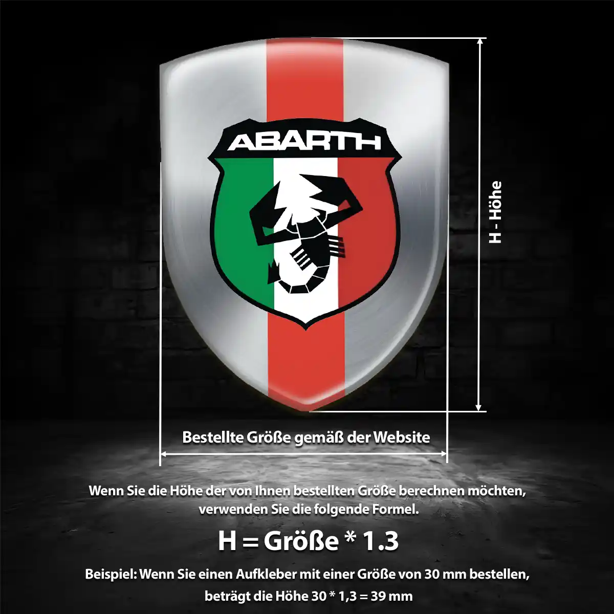 Abarth Wappen Emblem Stilvolles Design