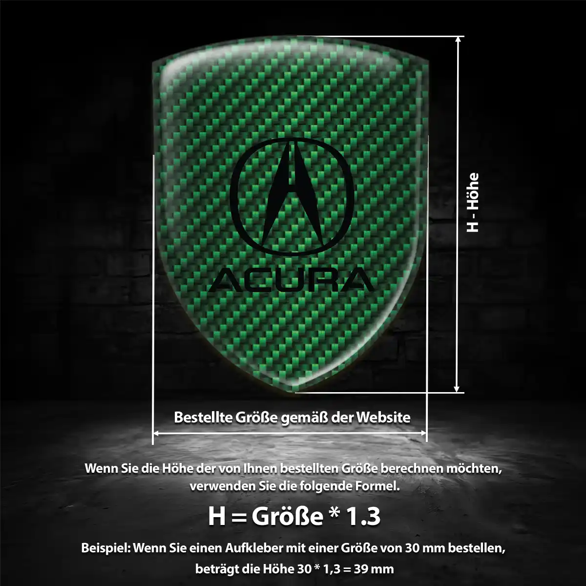 Acura 3D Gel Aufkleber Emblem Auto Stilvolles Design
