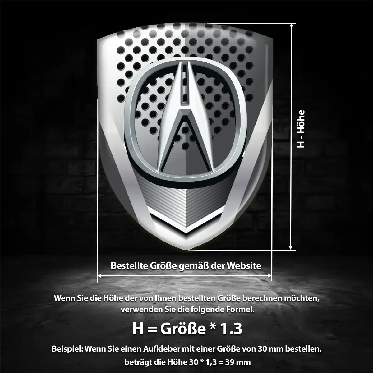 Acura 3D Gel Aufkleber Embleme Auto Exterieurdesign