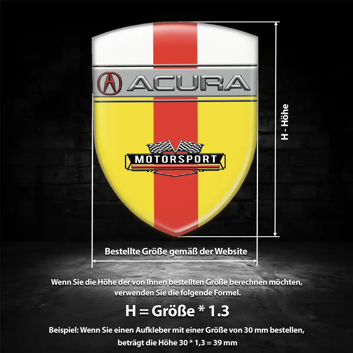 Acura 3D Gel Aufkleber Embleme Stilvolles Design