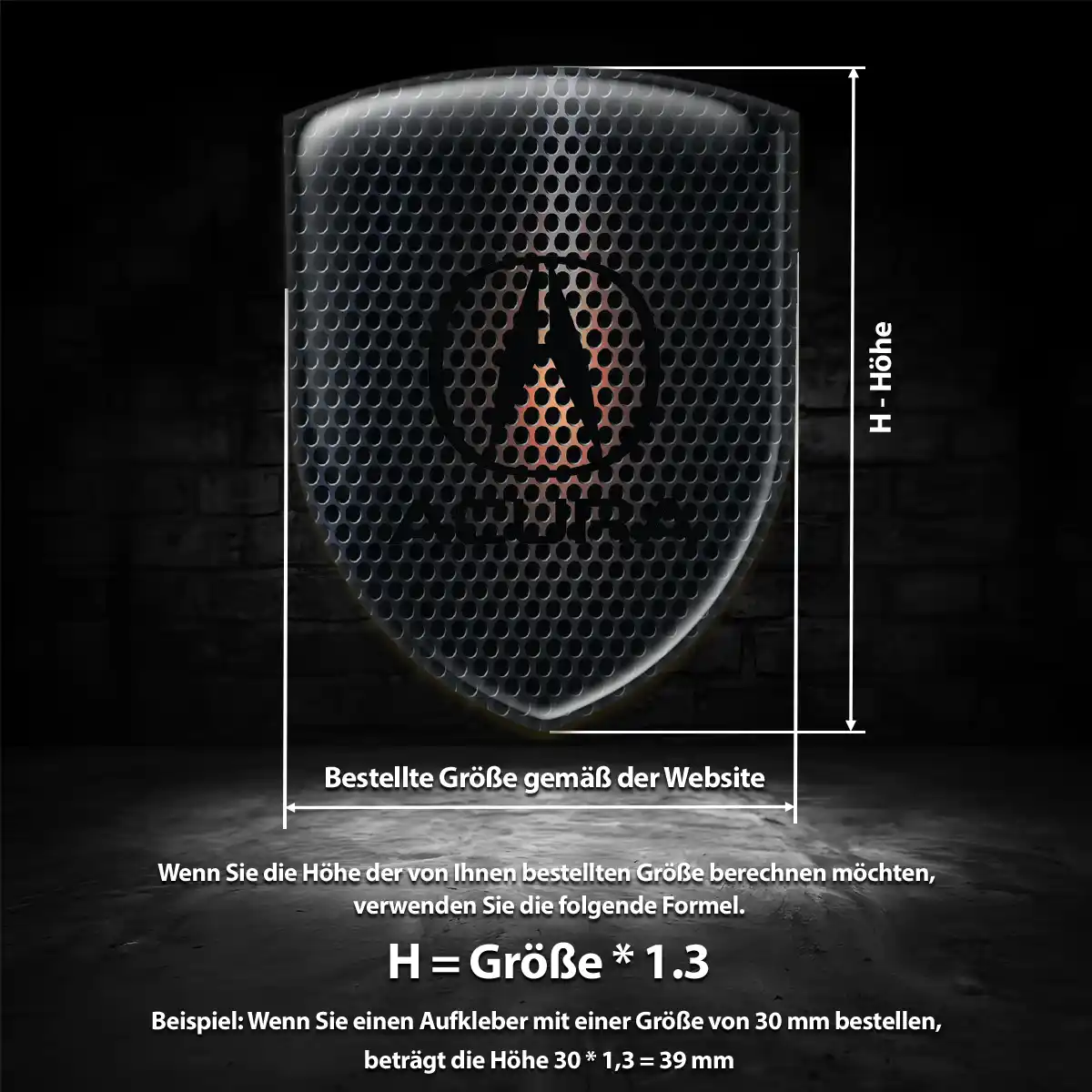 Acura 3D Gel Aufkleber Luxus-Edition