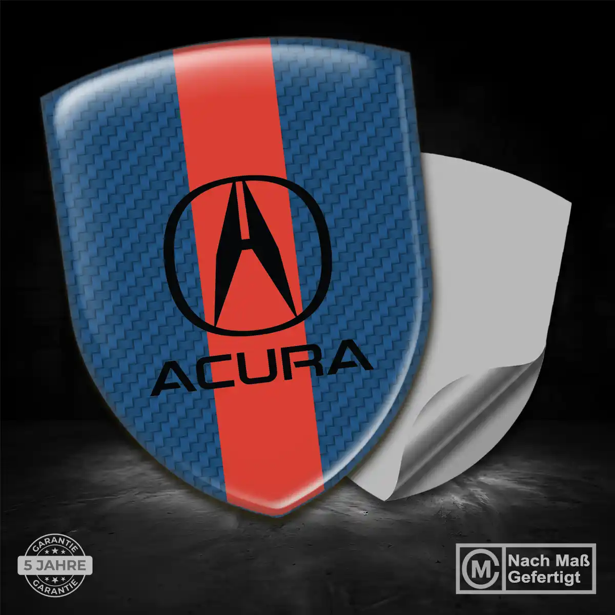 Acura 3D Gel Aufkleber Silikon Auto Premium-Edition
