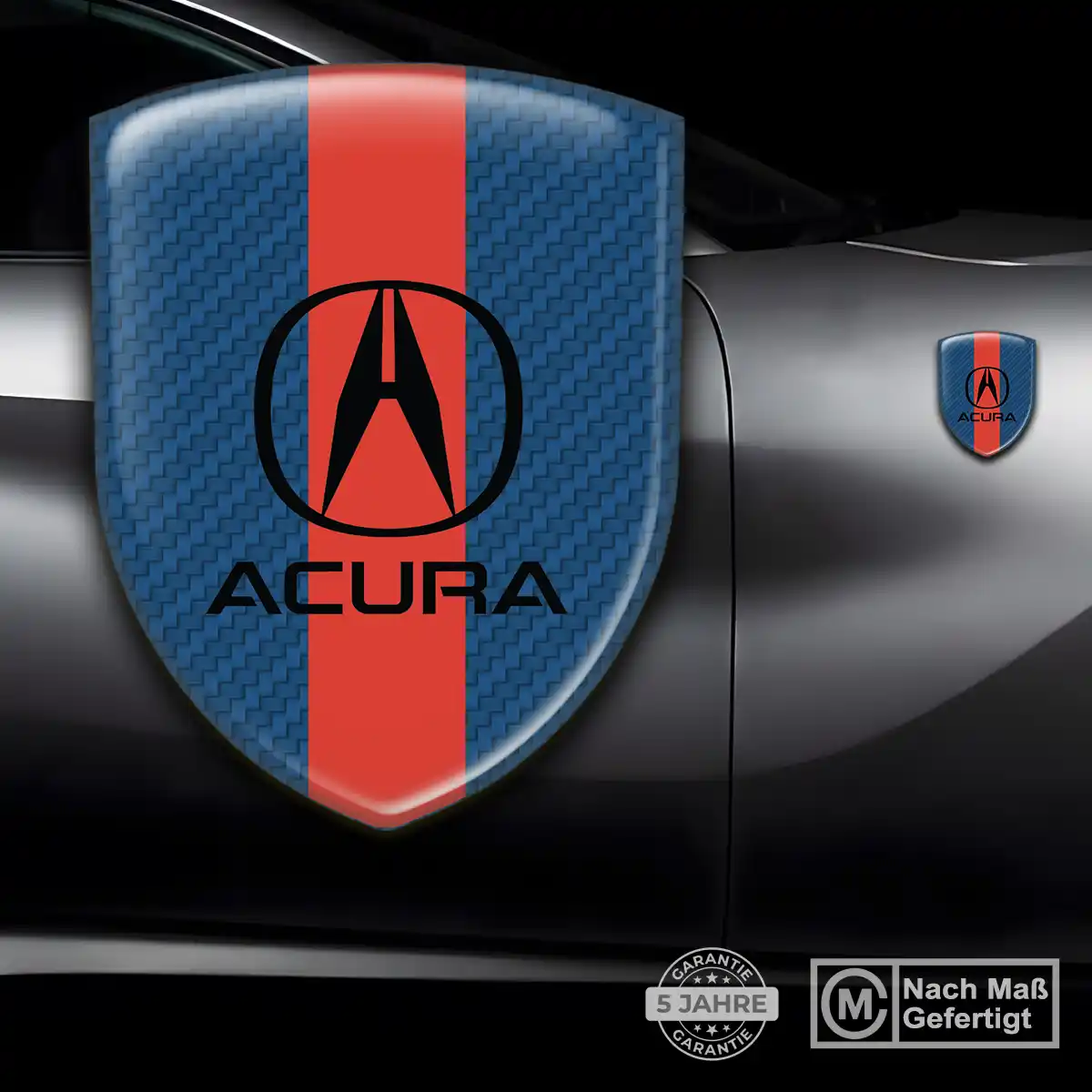 Acura 3D Gel Aufkleber Silikon Auto Premium-Edition