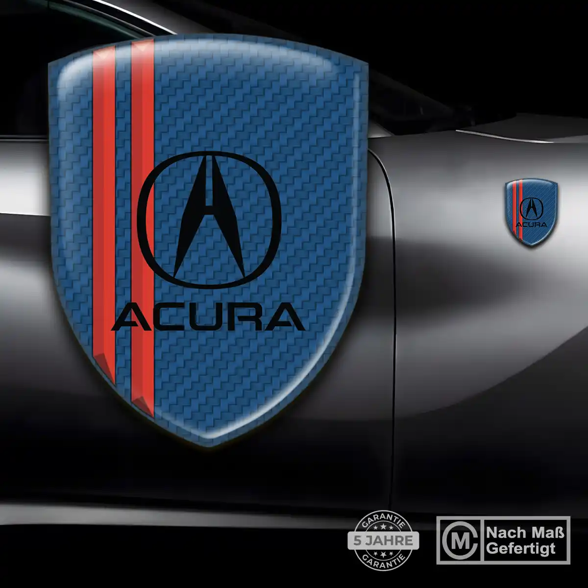 Acura 3D Gel Aufkleber Silikon Auto Premiumqualität