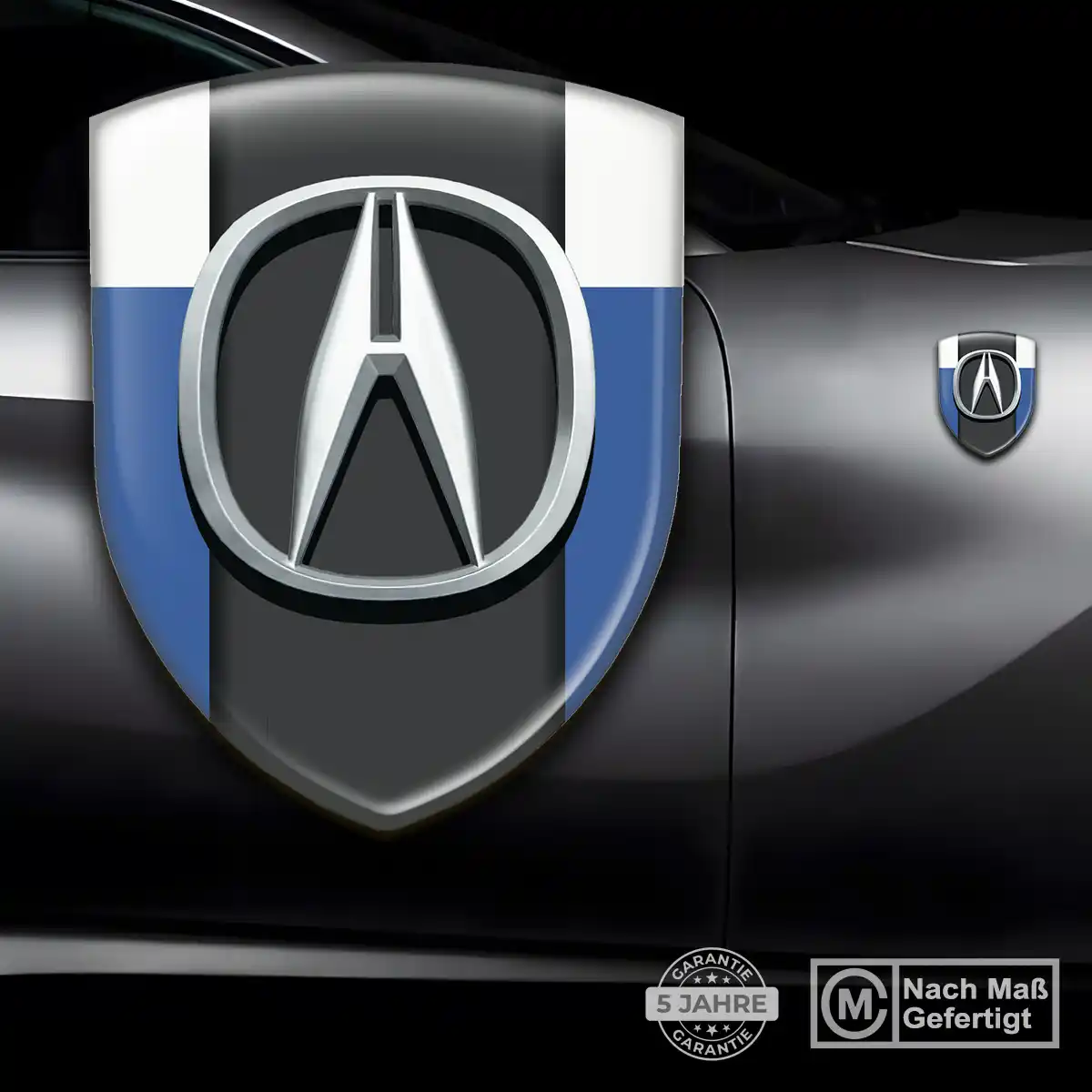 Acura 3D Gel Aufkleber Wappen Auto Premiumqualität
