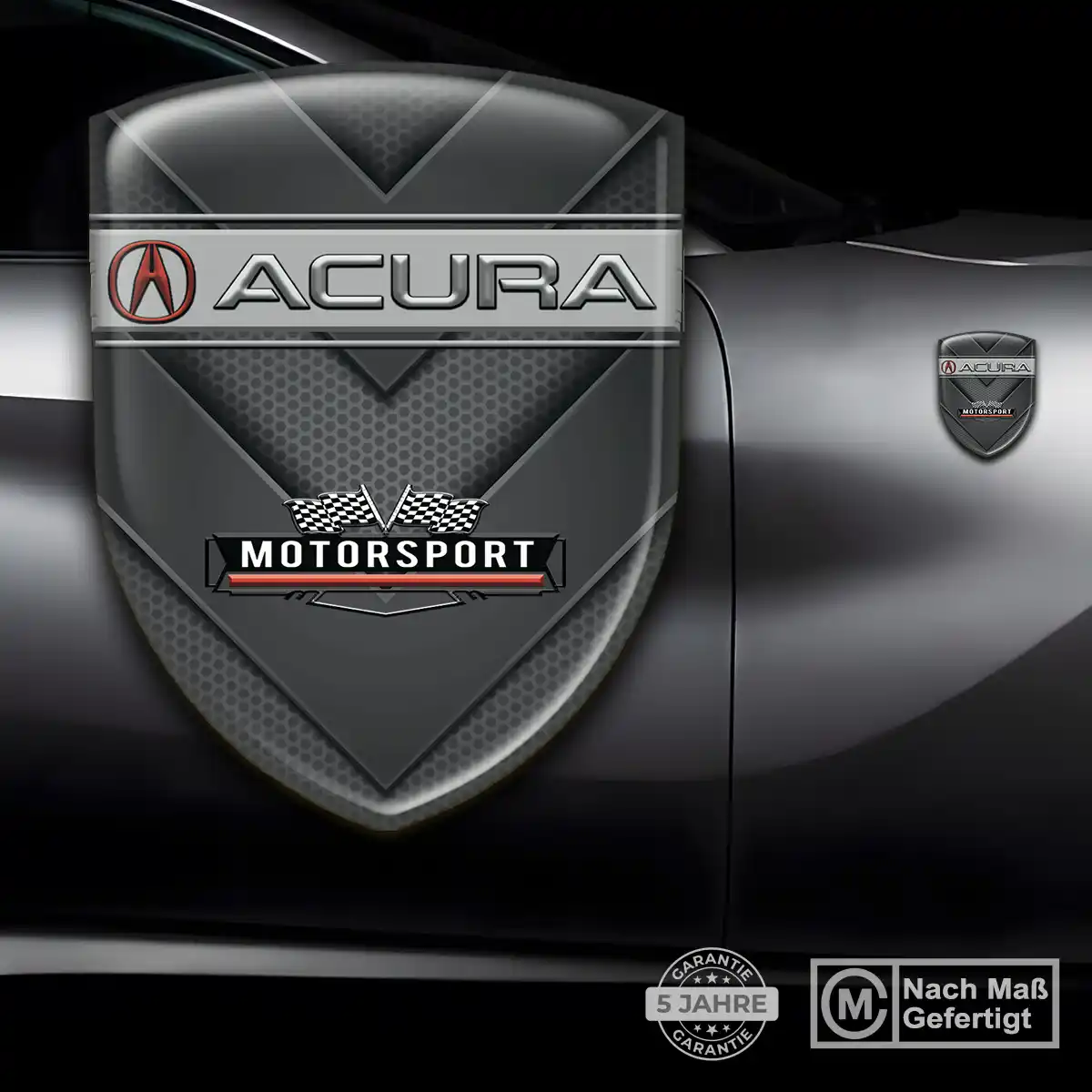 Acura 3D Gel Aufkleber Wappen Interieurdesign