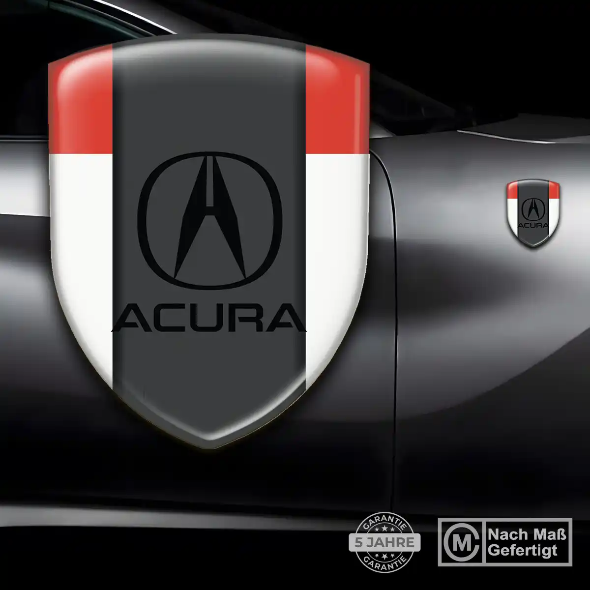 Acura 3D Gel Aufkleber Wappen Premium-Edition