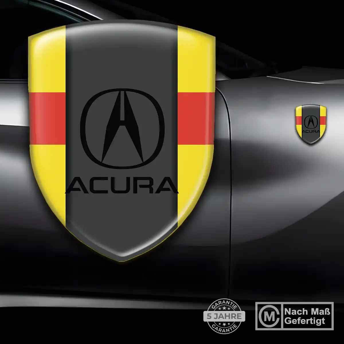 Acura 3D Gel Aufkleber Wappen Premiumqualität