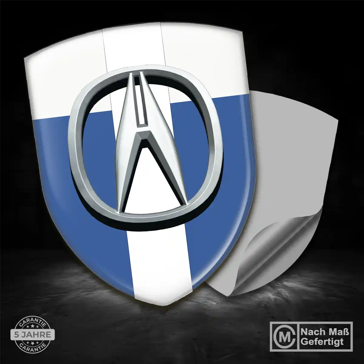 Acura 3D Gel Aufkleber Wappen Tuningfahrzeug