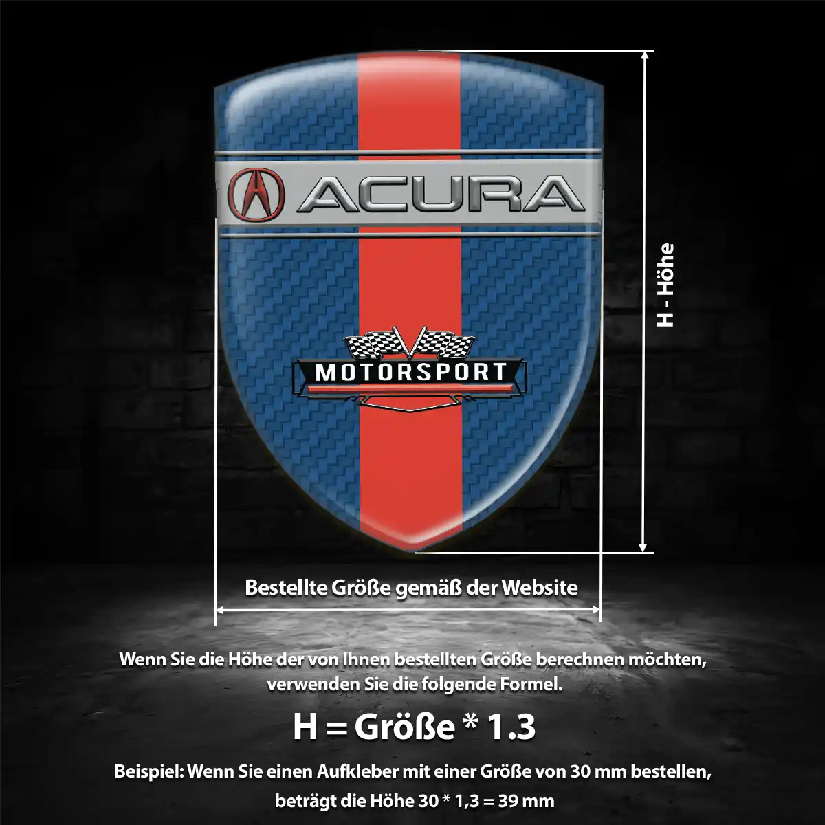 Acura Aufkleber 3D Gel Emblem Auto Hohe Qualität
