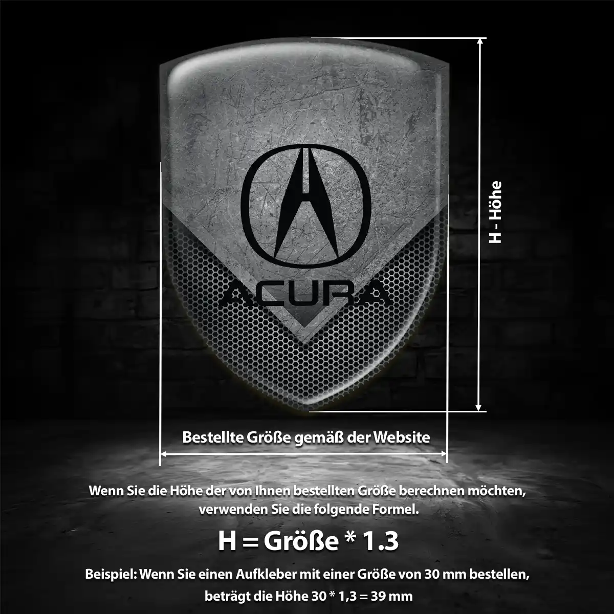 Acura Aufkleber 3D Gel Embleme Auto Limitierte Auflage