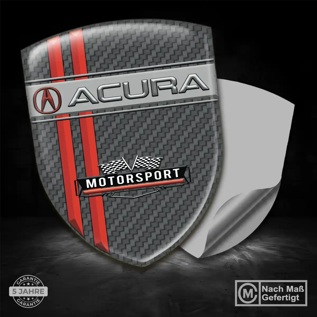 Acura Aufkleber 3D Gel Wappen Auto Hochwertiges Harz