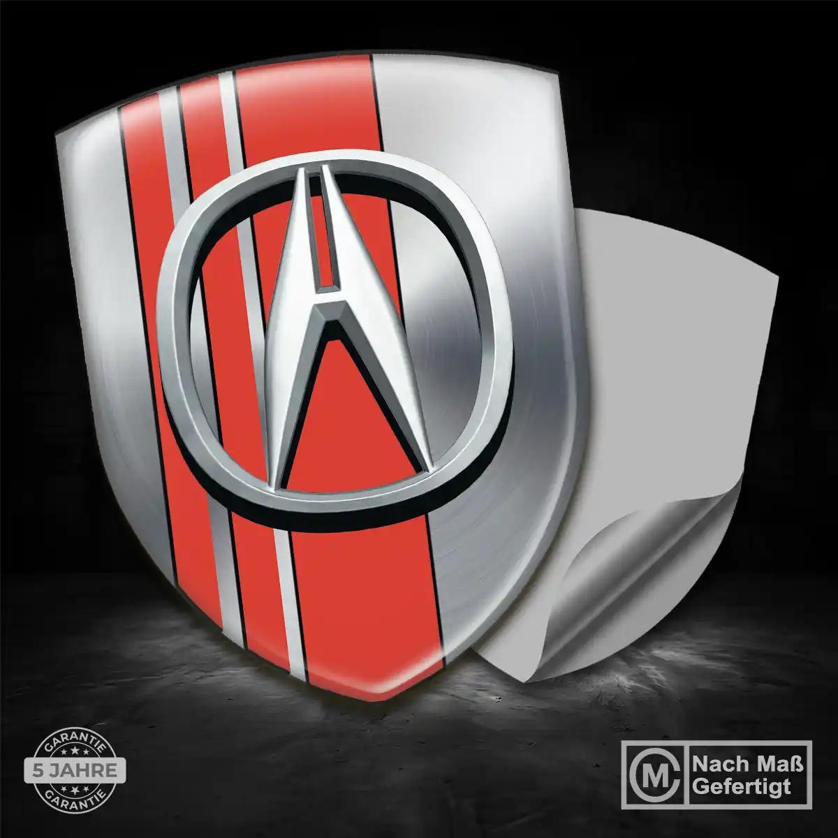 Acura Aufkleber 3D Gel Wappen Auto Premium-Edition