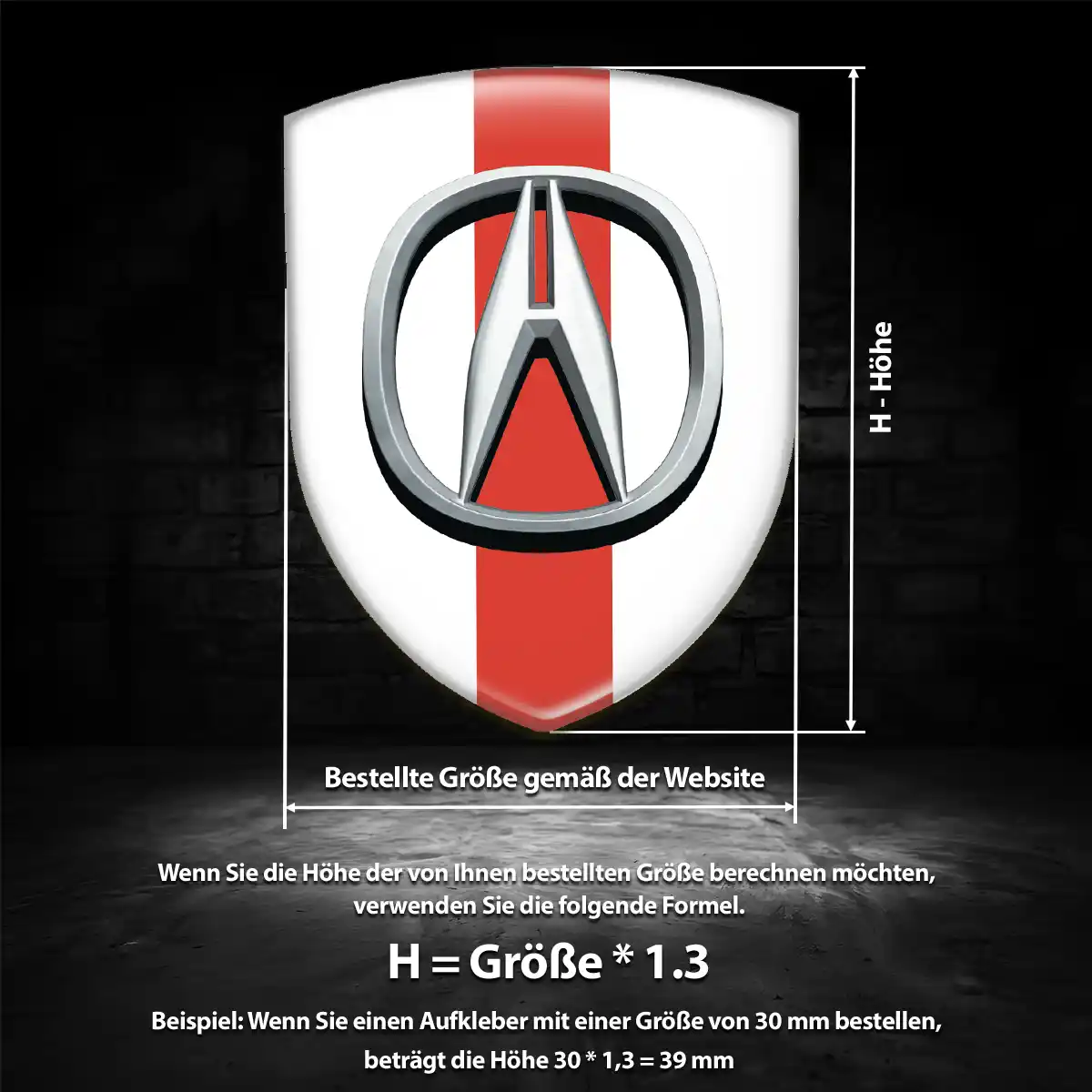 Acura Aufkleber Auto Interieurdesign