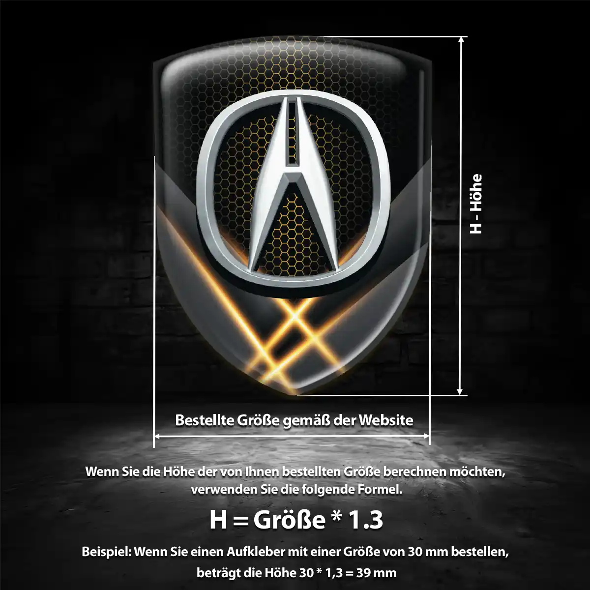 Acura Aufkleber Auto Limitierte Auflage