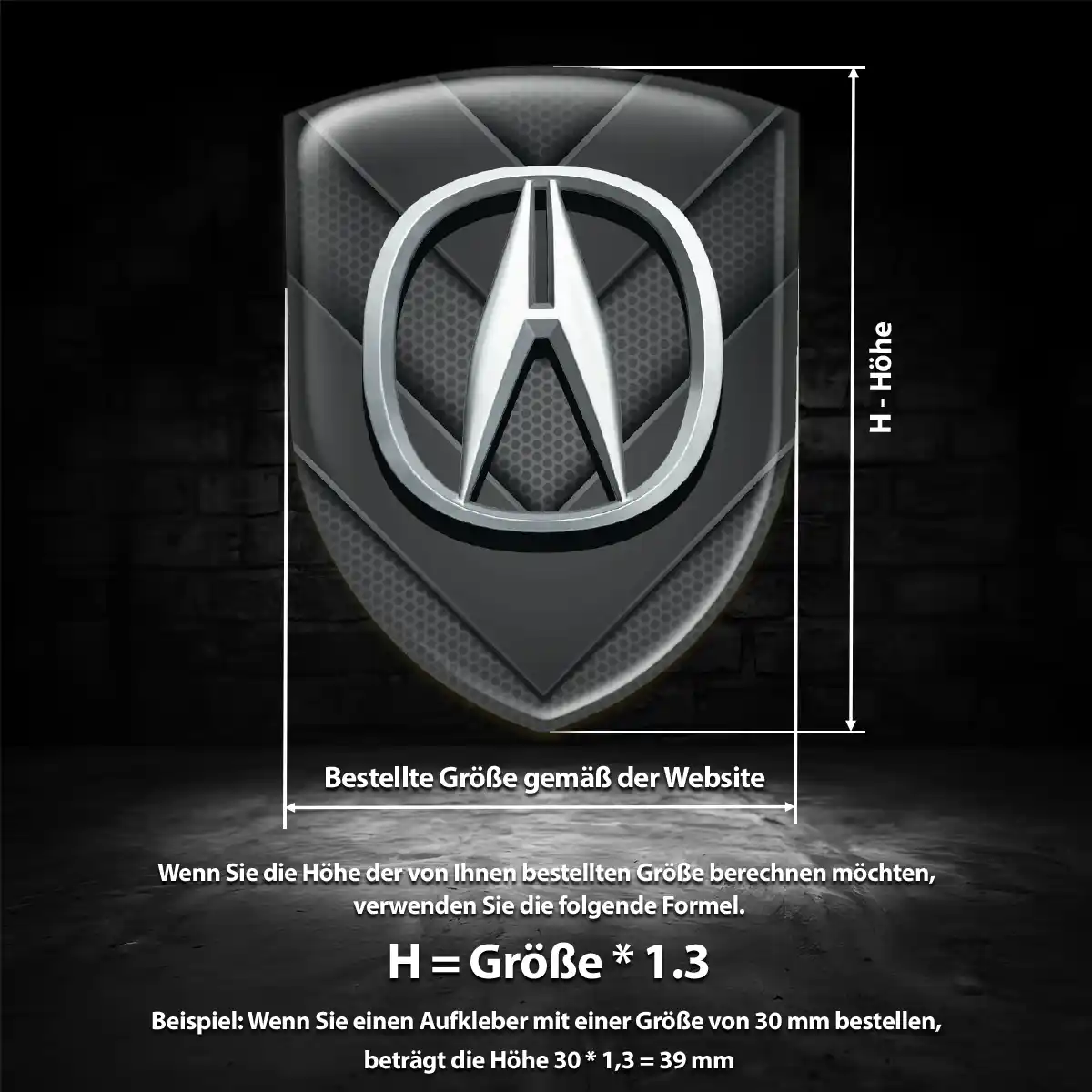Acura Aufkleber Auto Luxus-Edition