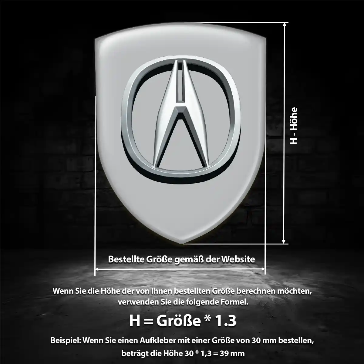 Acura Aufkleber Auto Premiumqualität