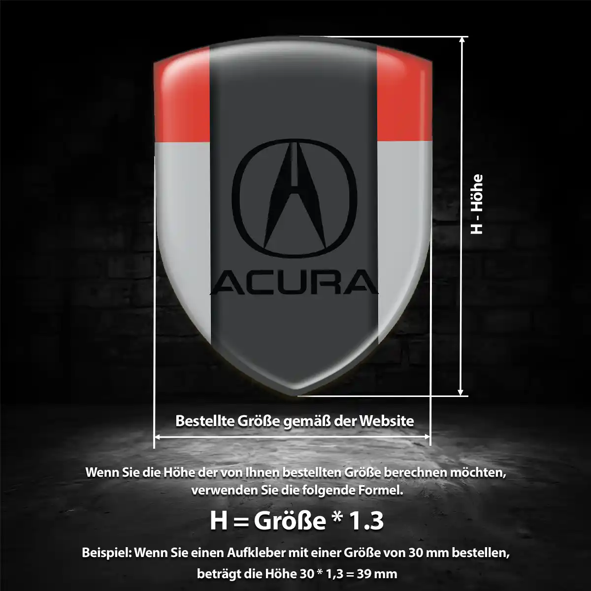 Acura Aufkleber Auto Stilvolles Design
