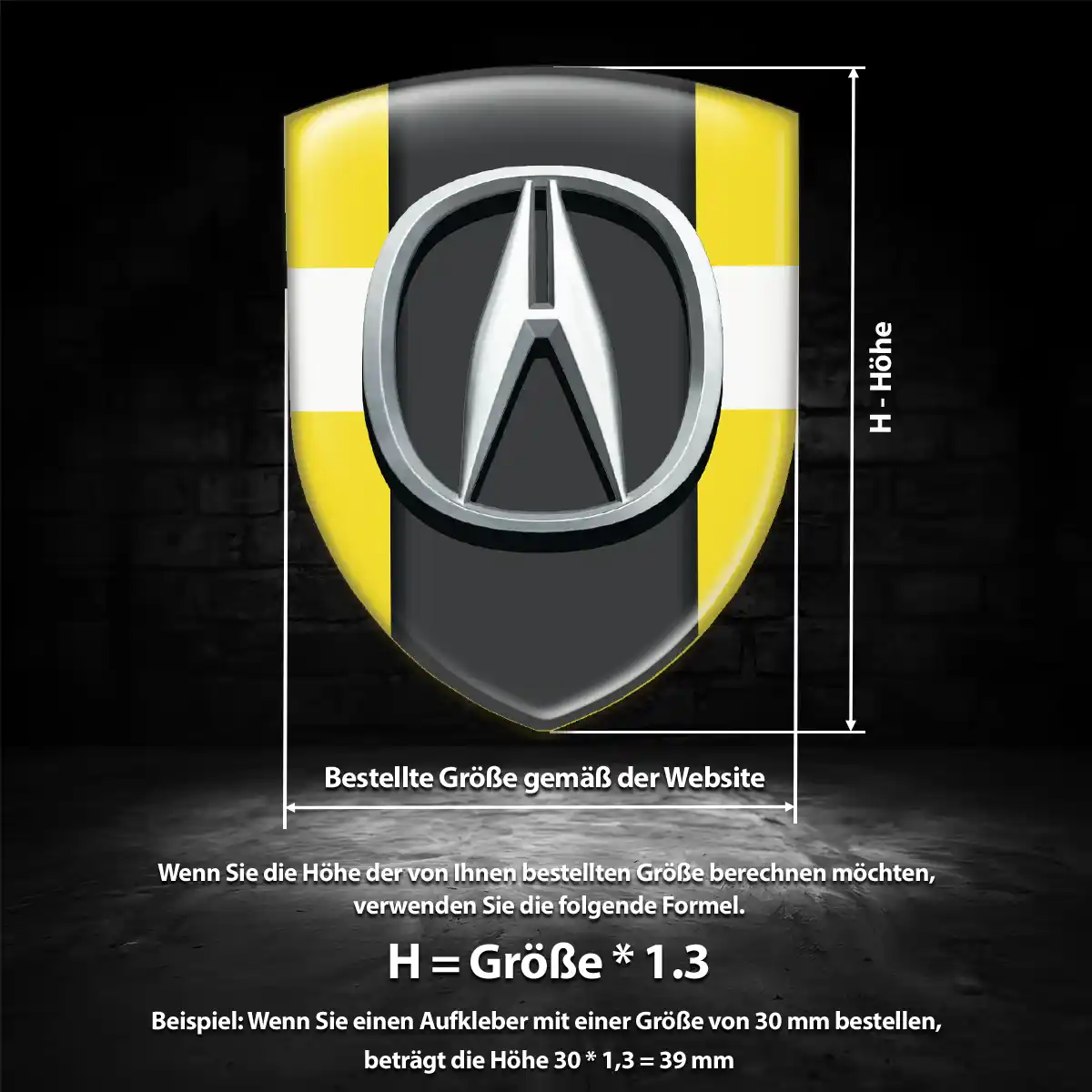 Acura Aufkleber Emblem Auto Exterieurdesign