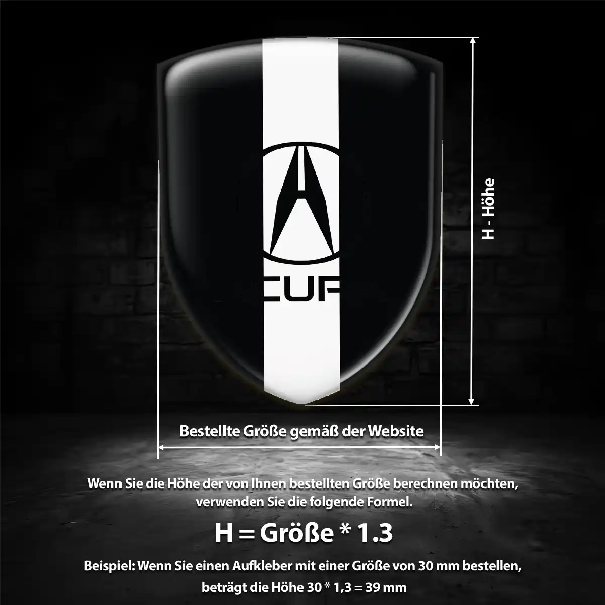 Acura Aufkleber Emblem Auto Interieurdesign