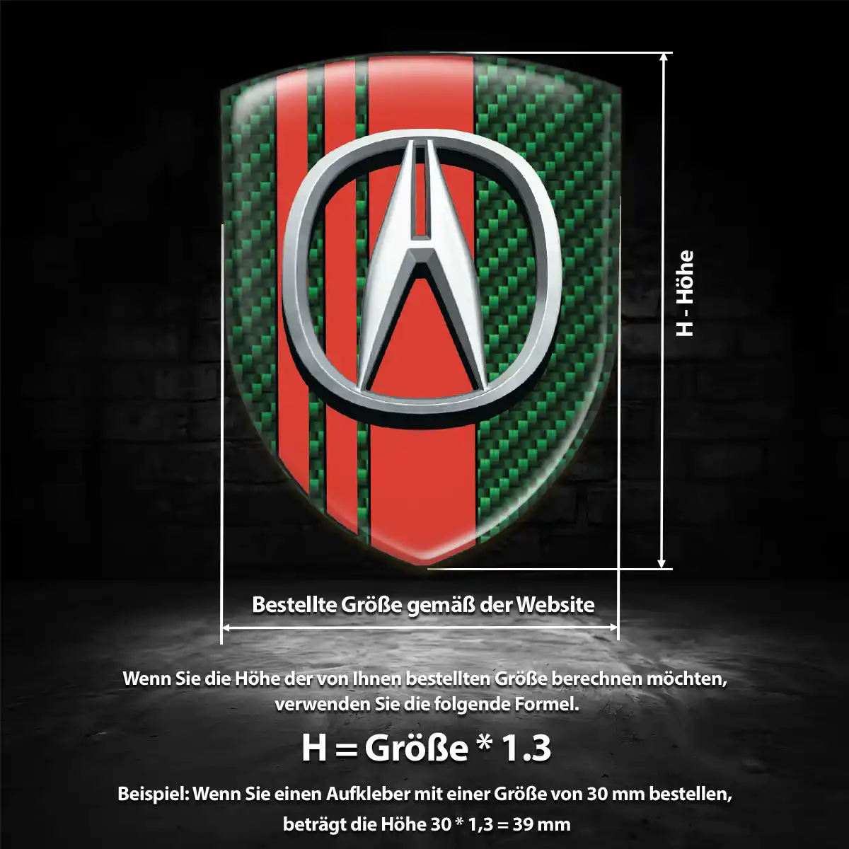 Acura Aufkleber Emblem Auto Luxus-Edition