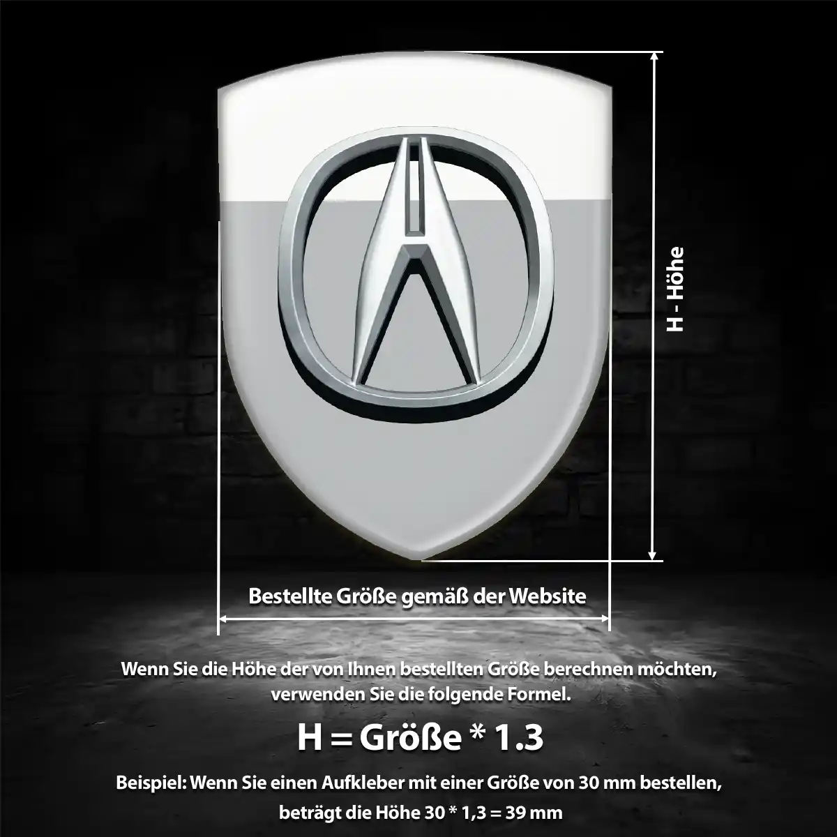 Acura Aufkleber Emblem Auto Stilvolles Design