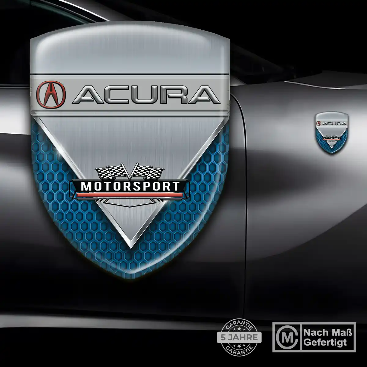 Acura Aufkleber Emblem Tuningfahrzeug