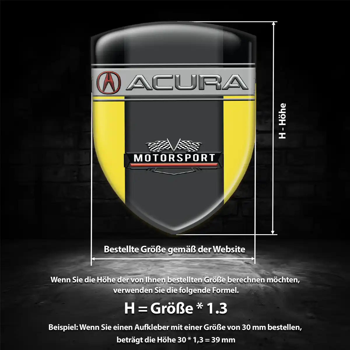 Acura Aufkleber Emblem Wappen Auto Hohe Qualität