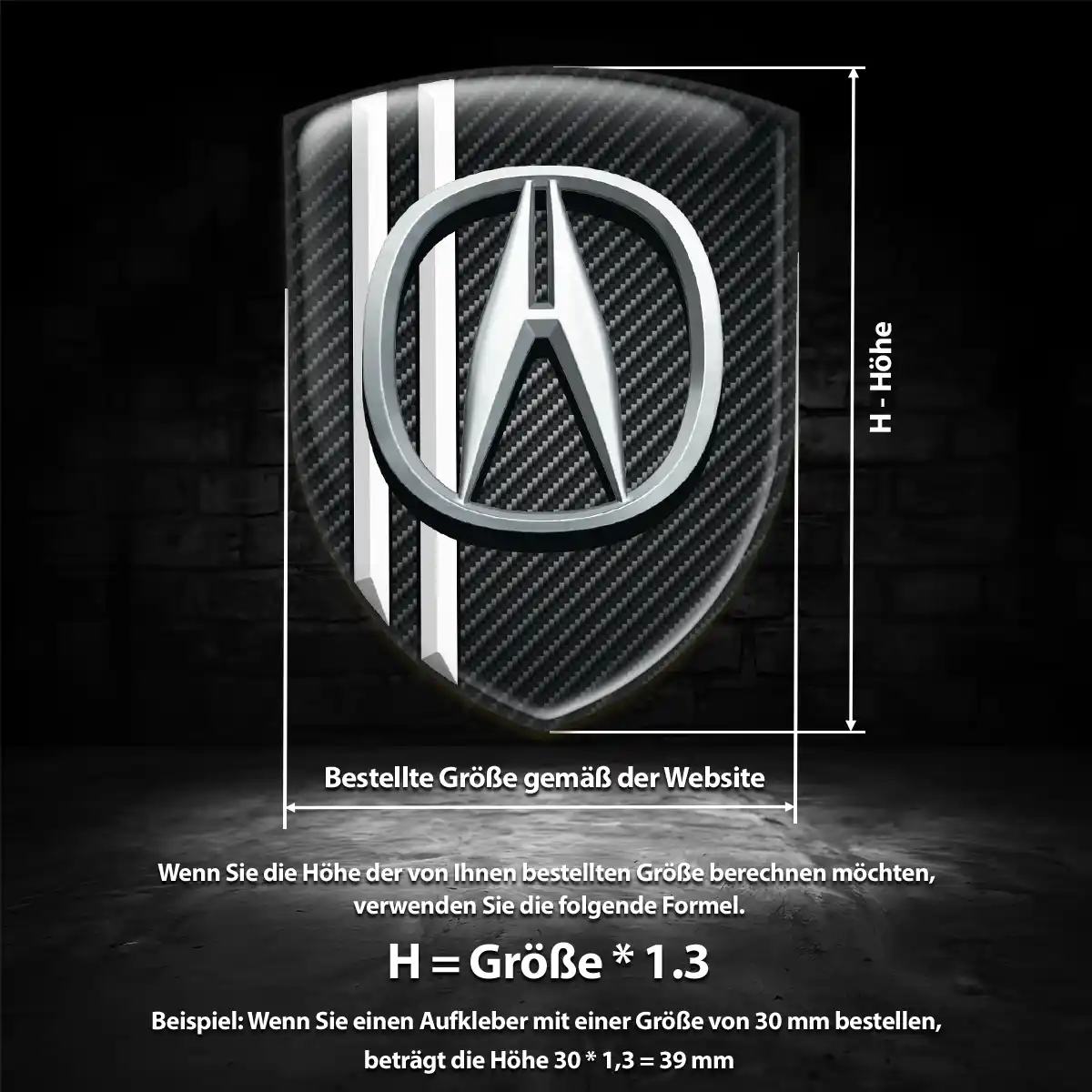 Acura Aufkleber Emblem Wappen Auto Stilvolles Design